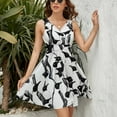 thumbnail image 3 of Penguin Women's Tank Dress V Neck Sleeveless Summer Sundress, 3 of 7