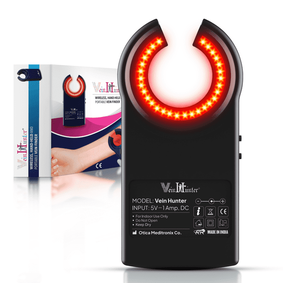 OTICA Vein Hunter Adult Handheld Vein Finder - Black