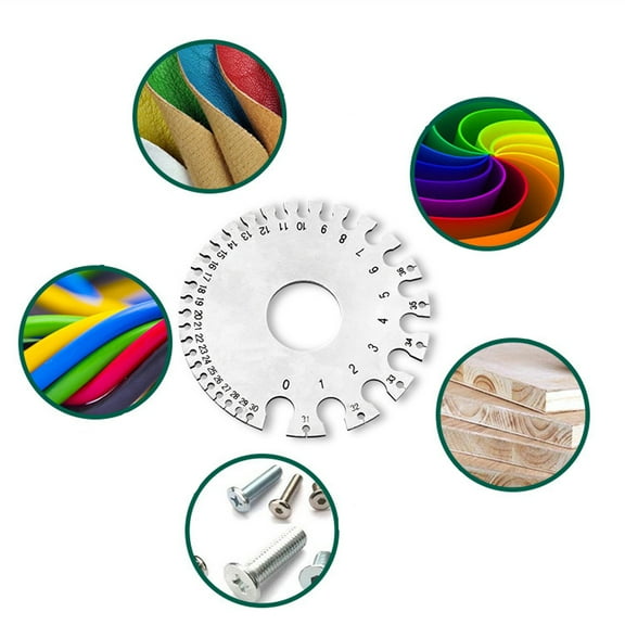 Thickness Measures Wire Gauge Round Cable Sheet Stainless Steel SWG Wire Gage Standard Thickness Metal Gauge