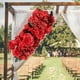 thumbnail image 4 of Decoración Flores Boda Rosas Artificiales Fondo de Flores Artificiales para Estación T Nupcial Rojo, 4 of 7
