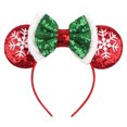 thumbnail image 4 of 3 uds. Diadema de decoración navideña, diadema para niños de Mickey, diadema con purpurina, adorno para fiesta, evento y vacaciones, 4 of 5