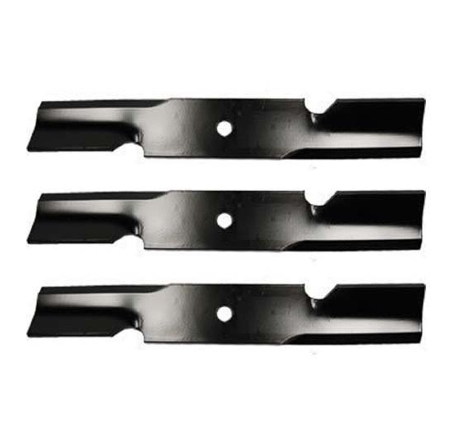 Lawn Mower Blades 3-Pack - 21" Notched Replacement for Ferris Scag A48304, 482464, 482879, A48111 - Mower Deck Parts