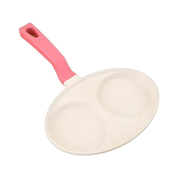 Siruishop Egg Frying Pan Easily Clean Egg Cooker Breakfast Maker for Plett Steak Burger White