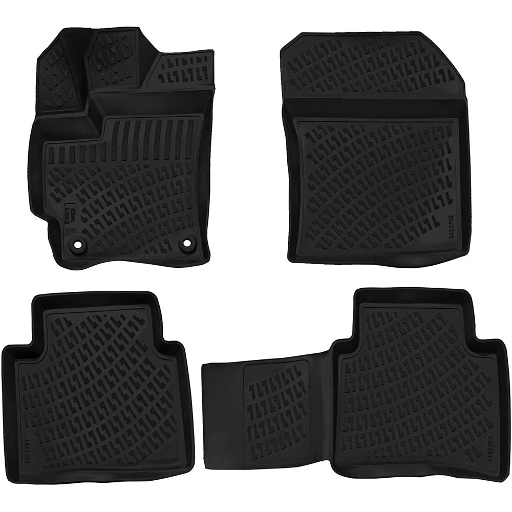 Crocliner All Weather Rubber Floor Mats for TOYOTA Corolla HB 20192020