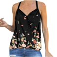 thumbnail image 1 of Blusa sin mangas con cuello en V estampado a la moda para mujer Pompotops lopia988252, 1 of 1