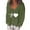 Green, variant on Women Fashion Plus Size Casual Valentines Day Love Heart Print Tops V-Neck Loose Long Sleeve T-shirt Blouse Pullover