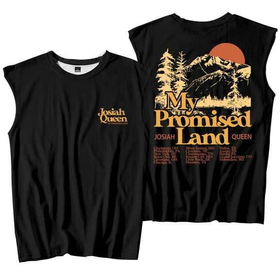 Josiah Queen My Promised Land Tour 2025 Tank Tops Sleeveless Sport Vest Women Men Outdoor Sportwear