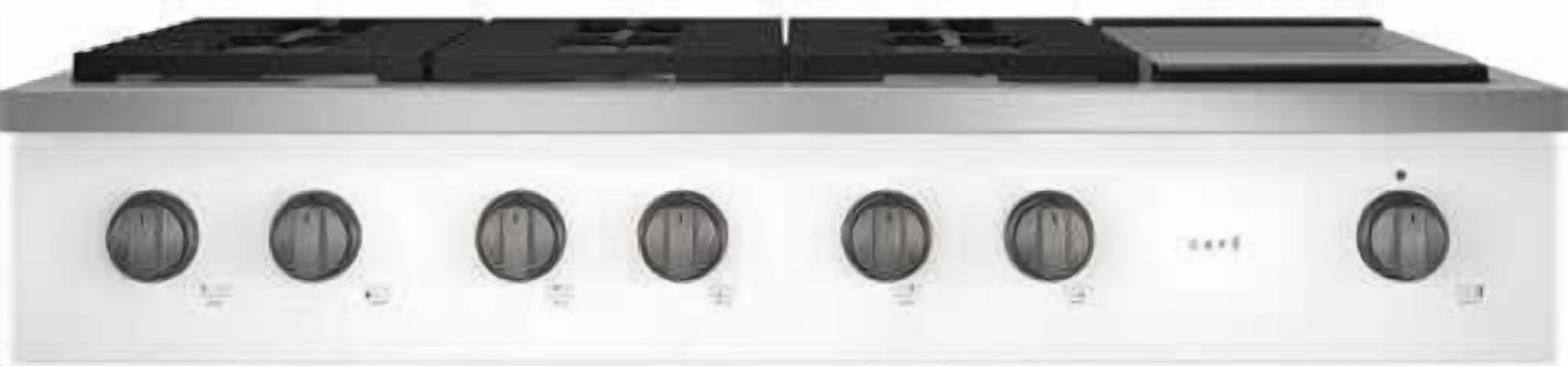 48 Inch Commercial-Style Gas Rangetop with 6 Sealed Burners, Continuous Grates