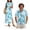 Blue Hibiscus Floral, variant on KUIFORTI Matching Couple Outfits Quick-dry Tropical Palm Leaf Husband and Wife Clothing Womens Summer Dresses with Pockets Round Neck for Summer Vacation Trip