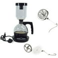 thumbnail image 3 of 2X Siphon Coffee Filters Coffee Filter Cloth Suitable for Installing Siphon Coffee Pot Reusable Syphon Pots Accessories,2 x filter 200 x filter paper,Silver, 3 of 8