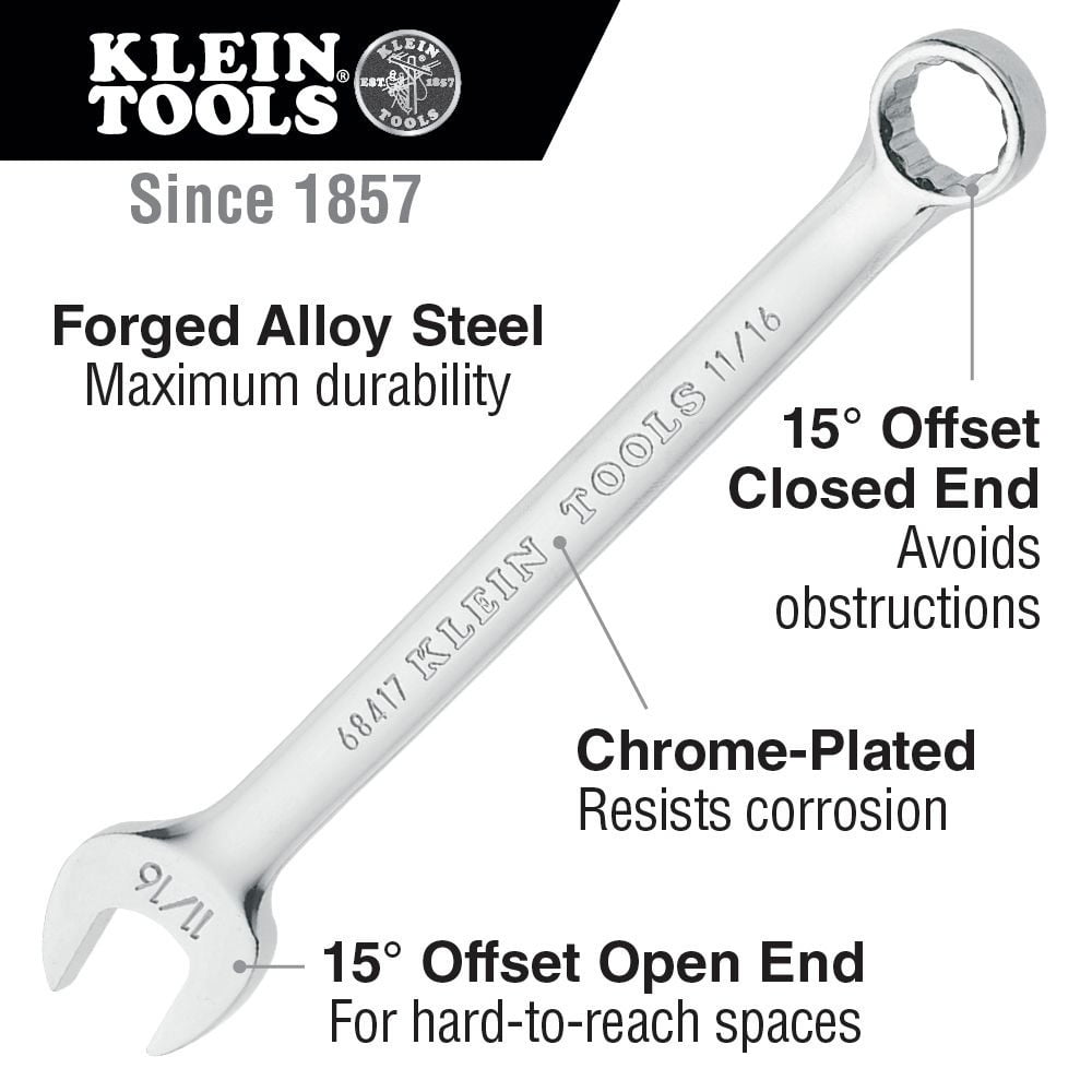 Klein Tools 9 Piece Combination Wrench Set