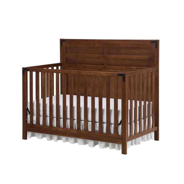 Ti Amo Mila 4 in 1 Convertible Child Crib Rustic Brown Walmart