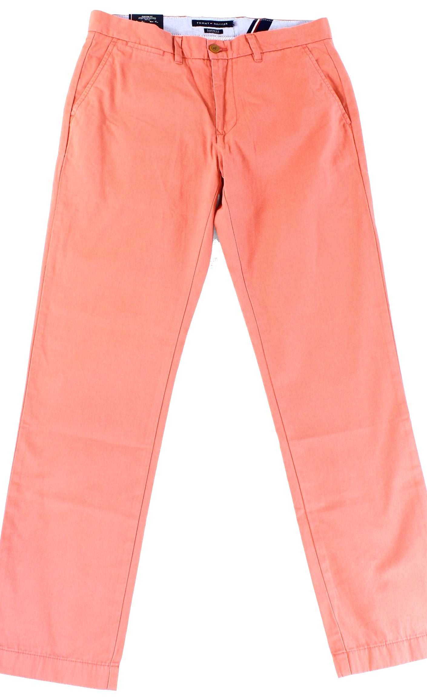 Tommy Hilfiger Tommy Hilfiger NEW Red Men 42X29 Flat Front Custom Fit