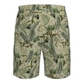 thumbnail image 6 of Naloa Tropical Plants Green Men's Beach Shorts, Surfing shorts, Swim trunks, Quick Dry Swim Trunks for Surfing Beach Fun - Medium, 6 of 9