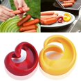 thumbnail image 2 of LEEYNEER Manual Fancy Sausage Cutter Hot Dogs Spiral Slicer Home Barbecue Kitchen Gadget, 2 of 8