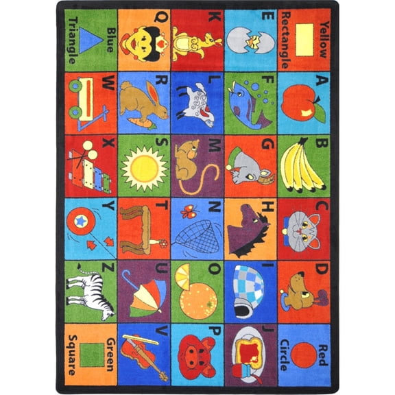 Kid Essentials - Early Childhood Say My Name, 5'4" x 7'8", Multicolored