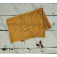 thumbnail image 7 of Aran Patchwork Throw 100% Premium Merino Wool Blanket 60" x 42" Made in Ireland by Aran Woollen Mills, Yellow, 7 of 7