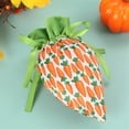 thumbnail image 4 of 10Pcs Easter Carrot Gift Bag - Reusable Plush Carrot Treat Bags with Drawstring, Perfect for Easter Egg Hunt, Candy Storage, Party Favors & Spring Decoration, Easter Party Supplies, 4 of 5