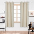 thumbnail image 2 of Deconovo Total Blackout Curtains for Bedroom, Thermal Insulated Panels, Light Beige, 42 x 54 inch, 2 Panels, 2 of 8