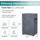 thumbnail image 2 of AIickwang Cubierta de enfriador de aire evaporativo portátil para exteriores, cubierta de enfriador de pantano impermeable resistente 600D, negro, 2 of 5