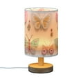 thumbnail image 7 of Butterflies Bedside Table Lamp LED Warm Lights with USB Charging Port Retro Cylinder Desk Lamps, 7 of 7