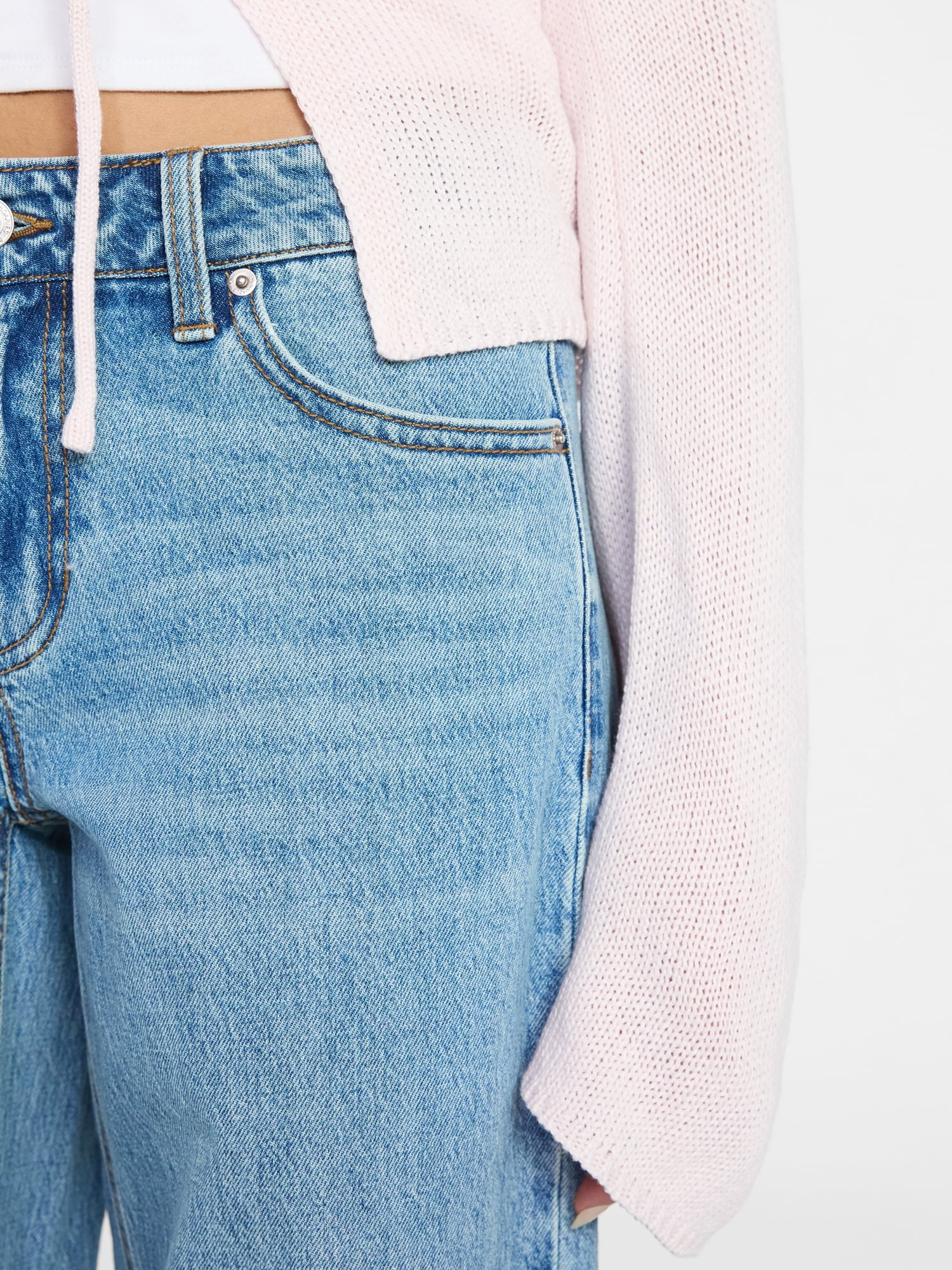 No Boundaries Mid Rise Baggy Jeans, 29", 31", 33" Inseams, Women'sand Women's Plus Sizes 00-24W