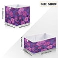thumbnail image 2 of Foldable Fabric Storage Bin Home Cubes Clothing Organizer Bins Large Collapsible Box Basket for Home Organizer Lavender Bohemian Pattern, 2 of 7