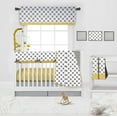 thumbnail image 2 of Bacati - Dots/Stripes Grey/Yellow Musical Baby Crib Mobile, 2 of 8
