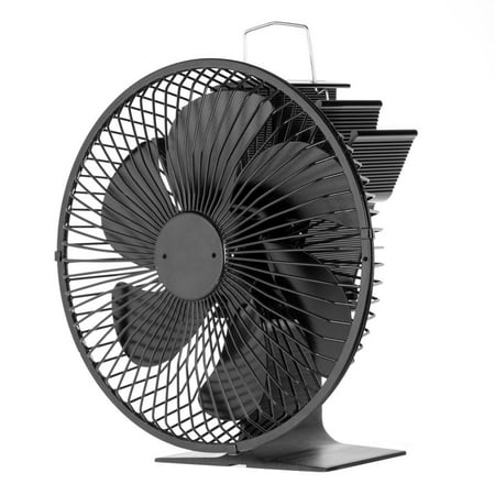 

Goxfaca 6 Blades Fireplace Fan Energy Saving Wood Stove Fan with Protective Cover for Burner Fireplace Silent Aluminum Stove Fan High Efficiency elegantly