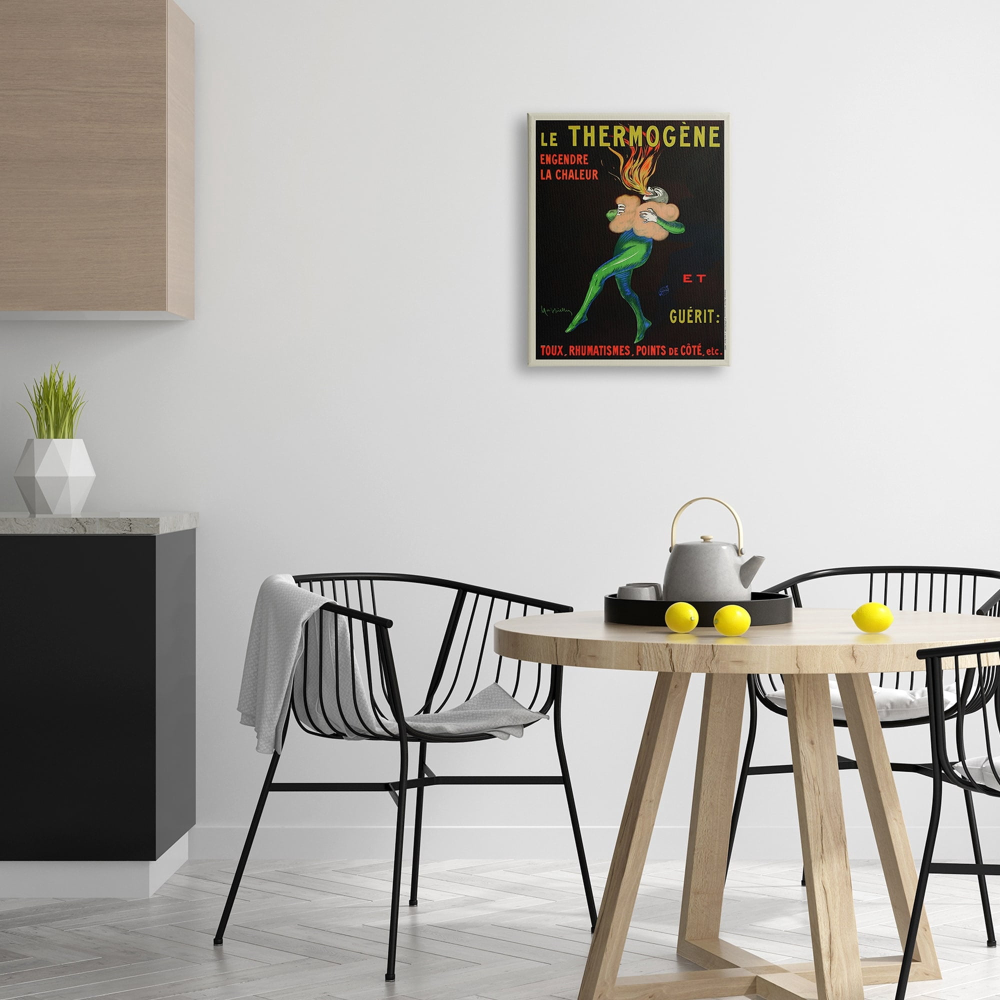 Stupell Industries Vintage Le Thermogene Poster Advertisement Sign Paintings Gallery-Wrapped Canvas Print Wall Art, 24x30, by Leonetto Cappiello