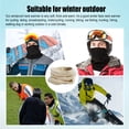 thumbnail image 4 of Cateissary Calentador de cuello colores surtidos térmico cómodo cuello polaina espesar gran textura accesorios de ciclismo pañuelo para el cuello para Suministros térmicos Beige Cateissary HA059437-09, 4 of 6