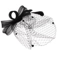 thumbnail image 4 of Bridal Fascinator Hat Wedding Veil Fascinator Tea Party Hat Mesh Lace Headband, 4 of 8