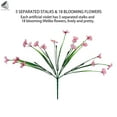 thumbnail image 5 of PULLIMORE 10 Bundles Artificial Flowers Plastic & Silk Fake Violet Flowers & Plants for Indoor Outdoor Decor (5 Colors), 5 of 9