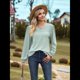 thumbnail image 5 of Camisas de Larga para Mujer, Cuello Redondo, Túnicas Informales Holgadas, Blusas Elegantes para el Trabajo, Ropa de Moda de Otoño 2025 Judías M, 5 of 10