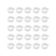 thumbnail image 1 of 25 collares de cadena de serpiente de 24 pulgadas con baño de cobre y colgante de plata para hombre y mujer (color plateado)., 1 of 5