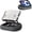 Black, variant on SupeDesk Adjustable Lap Book Pillow Stand with Storage, Multi-Angle Beanbag Reading Pillow with Dark Wood Panel & Page Clamp, Comfortable Hands-Free Book Holder for Bed, Sofa & Couch
