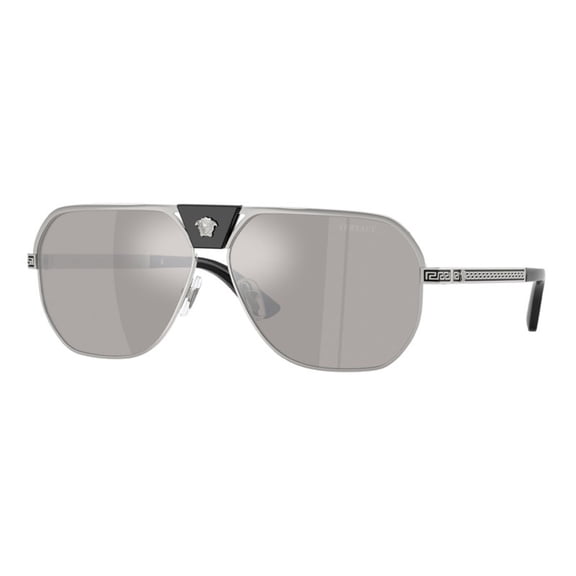 Versace VE2294 10006G 61mm Aviator Sunglasses Men's Silver