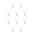 thumbnail image 2 of Jumpingount Women Letter Necklace Neck Decoration Dressing Birthday Jewelry Pendants Ladies Pendant Alphabet Ornament Hanging Decor Gift F 10Conjunto, 2 of 6