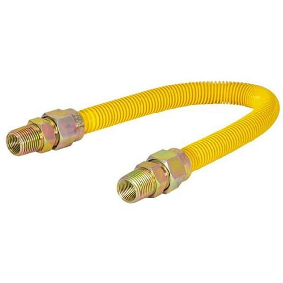 Eastman 4028300 0.5 x 0.625 x 12 in. Steel-Flex Stainless Steel Gas Appliance Connector