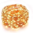thumbnail image 2 of Solar String Lights for Outdoor,33ft 100 LED Bright Copper Wire Fairy Lights Waterproof Solar Lights with 8 Modes for Tree Garden Party Wedding Christmas Decor (Warm White), 2 of 9