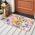 thumbnail image 5 of Easter Bunny 2'x3' Washable Rug, Spring Purple Flowers Scarf Rabbit Pastoral Non-Slip Soft Doormat Area Rugs for Entrance Bathroom Bedsides, Carpet for Kitchen Bedroom, Entryway Floor Mat, 5 of 9