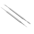 thumbnail image 4 of M Buder Ingrown Toenail File Lifter Double Ended Tool, Stainless Steel Pedicure Nail Cleaner Care Kit for Weak & Thick Nails, Professional At-Home Grooming Set, 6.3 inches / 16 cm, Silver, 4 of 10