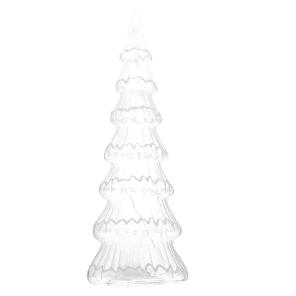 1pc vidrio de cristal diseño de árbol de navidad decoración de luz de la luz de la mesa de la mesa