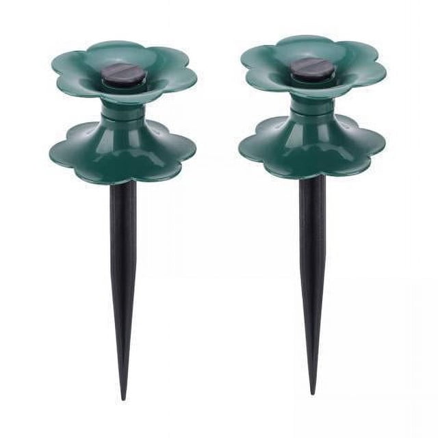 2x Rodillo de Guía para de Jardín Carrete de Tubo de Punta Práctico Tubo de Agua de Rueda de Estaca de Protección para Accesorios de 2 piezas