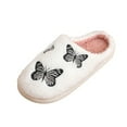 thumbnail image 3 of LTTVQM 2026 Women's Fluffy Slippers Memory Foam Soft Plush Warm Scuff Slippers Non-Slip Indoor Outdoor Bedroom Shoes Pink 5.5 Wide, 3 of 7
