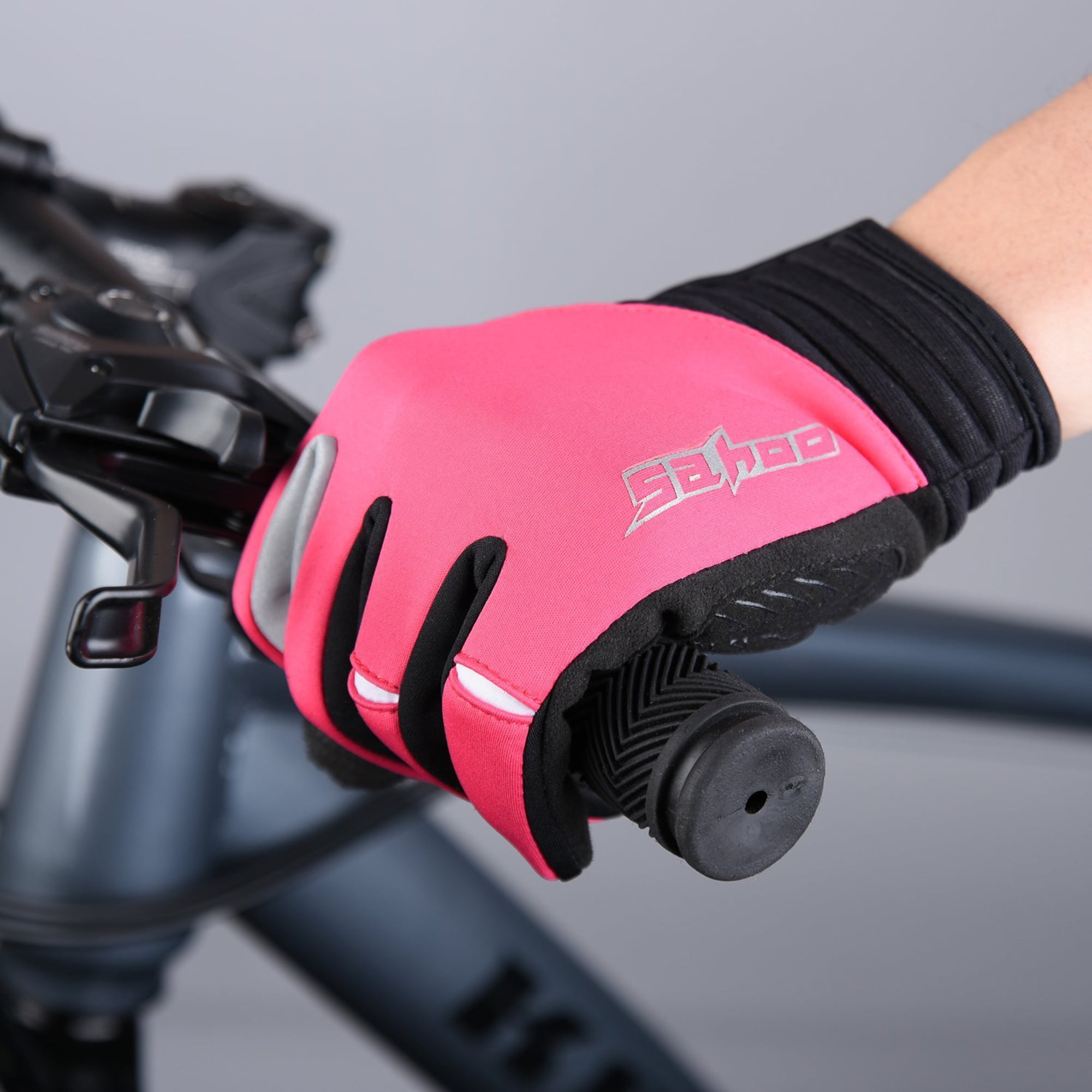 SehrGo Women Outdoor Gel Touchscreen Full Finger Cycling Gloves, Winter Cold Weather Bike Bicycle MTB DH Downhill Off... by SehrGo