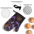 thumbnail image 3 of Naloa Ornate Purple Floral Vase Oven Mitts and Pot Holders 4 pcs Set, Cooking Baking Grilling Kitchen Oven Glove for Cooking, 3 of 6