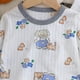 thumbnail image 5 of Odeerbi 1-6 Años Niños Niñas Pijama de Verano de Algodón de Manga Larga Conjunto de Pantalones Con Estampado Suave Ropa de Dormir Conjuntos de Pijama de Dos Piezas, 5 of 5