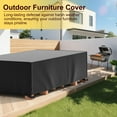 thumbnail image 5 of COSYUMI Patio Furniture Cover, Outdoor Furniture Covers with 4 Ajustable Buckles, Waterproof UV Resistant Outside Table & Chair Covers, 420D Protective Cover for Indoor Outdoor Table Sofa Chairs Set, 5 of 11