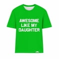 thumbnail image 1 of Fiudx Ofertas Flash Del Día Solo En Línea Camiseta Estampada Informal y de Moda para Mujer con Cuello Redondo y Top de Manga Corta, 1 of 4